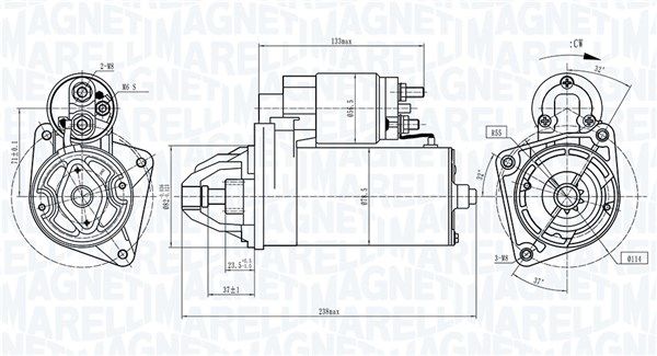 MAGNETI MARELLI Käynnistinmoottori 063721687010